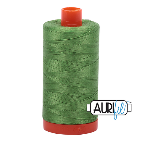 Grass Green 1114 Aurifil 50wt Thread - 1300M Spool 100% Cotton 2ply Italian Thread