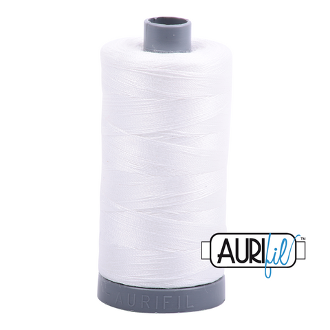 Natural White 2021 Aurifil 28wt Thread - 750M Spool 100% Cotton 2ply Italian Thread