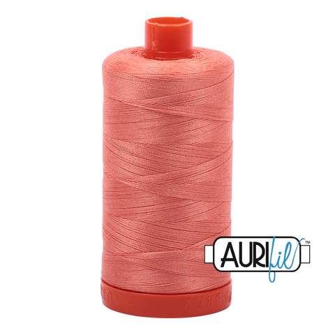 Light Salmon 2220 Aurifil 50wt Thread - 1300M Spool 100% Cotton 2ply Italian Thread