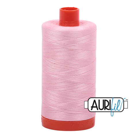 Baby Pink 2423 Aurifil 50wt Thread - 1300M Spool 100% Cotton 2ply Italian Thread