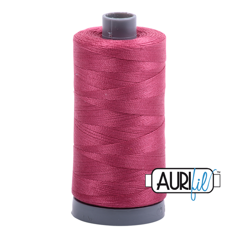 Medium Carmine Red 2455 Aurifil 28wt Thread - 750M Spool 100% Cotton 2ply Italian Thread