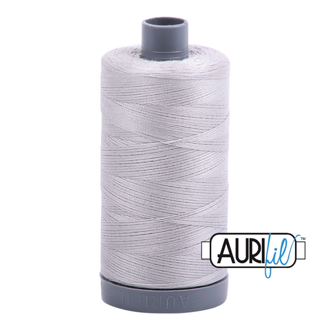 Aluminium 2615 Aurifil 28wt Thread - 750M Spool 100% Cotton 2ply Italian Thread