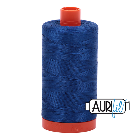 Dark Cobalt 2740 Aurifil 50wt Thread - 1300M Spool 100% Cotton 2ply Italian Thread