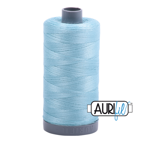 Light Grey Turquoise 2805 Aurifil 28wt Thread - 750M Spool 100% Cotton 2ply Italian Thread