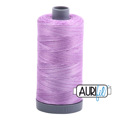 French Lilac Variegated 3840 Aurifil 28wt Thread - 750M Spool 100% Cotton 2ply Italian Thread