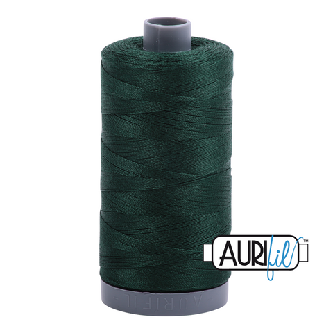 Forest Green 4026 Aurifil 28wt Thread - 750M Spool 100% Cotton 2ply Italian Thread