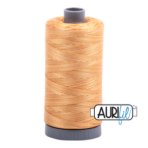 Creme Brule Variegated 4150 Aurifil 28wt Thread - 750M Spool 100% Cotton 2ply Italian Thread