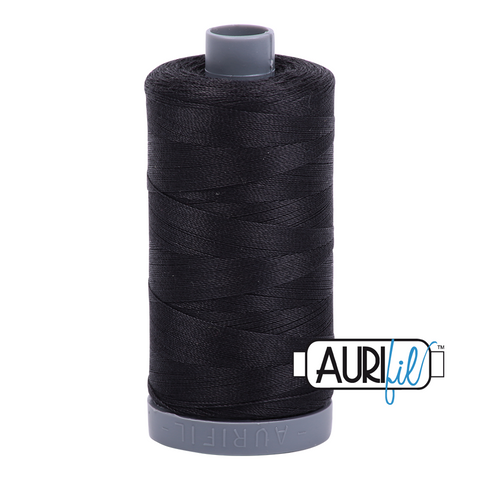 Very Dark Grey 4241 Aurifil 28wt Thread - 750M Spool 100% Cotton 2ply Italian Thread