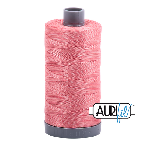 Flamingo Variegated 4250 Aurifil 28wt Thread - 750M Spool 100% Cotton 2ply Italian Thread