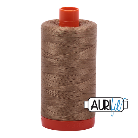 Toast 6010 Aurifil 50wt Thread - 1300M Spool 100% Cotton 2ply Italian Thread