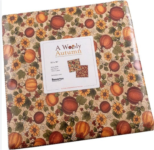 A Wooly Autumn - 42 x 10 inch Squares Pack by Cheryl Haynes