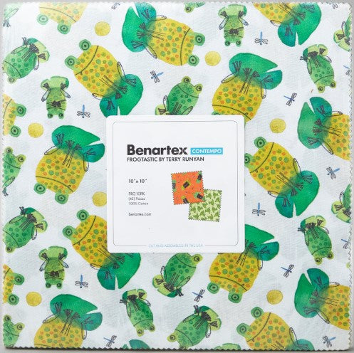 Frogtastic - 42 x 10 inch Squares Pack by Terry Runyan - FRG10PK