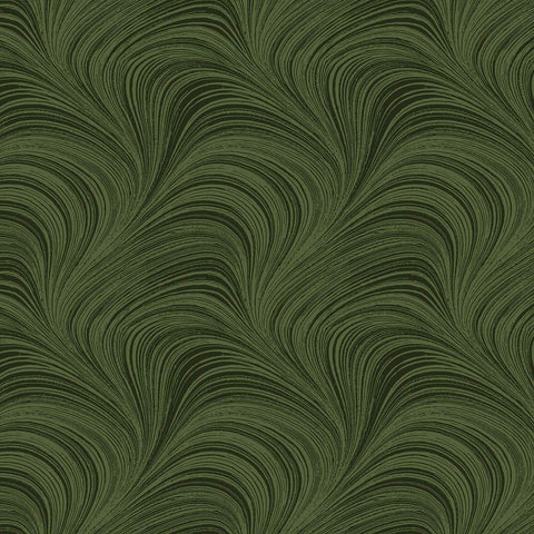 Benartex Wave Texture by Jackie Robinson in Dark Green 108" wide x 2.4 metre length - 296W44