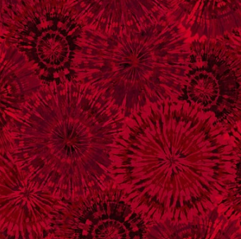 Henry Glass Red Fanfare Monotone Tie-Dye 108" wide x 2.4 metre length - 2745W 88