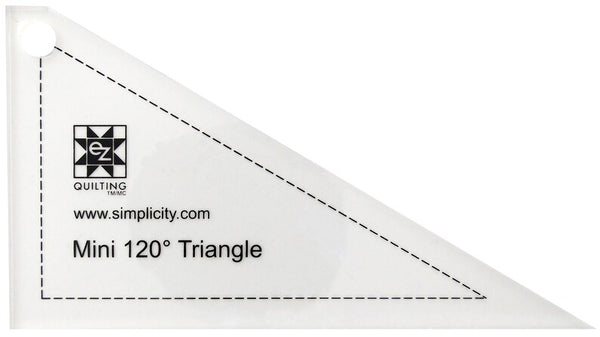 EZ Quilting Jelly Roll Ruler Mini 120 Degree Triangle Ruler - 882229