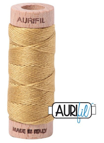 Light Brass 2920 Aurifil 100% Cotton Floss - 6 Strand Embroidery Thread