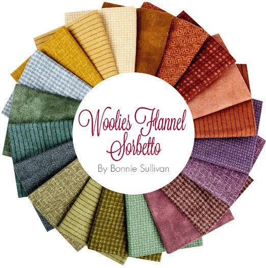 42 x 10" Squares Sorbetto Woolies Flannel by Bonnie Sullivan - SQ-MASWOF-SOR