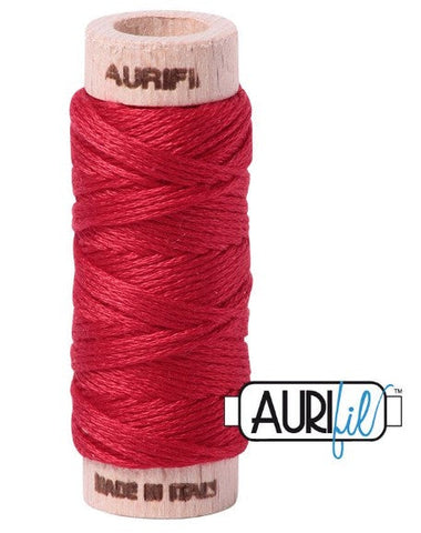 Red 2250 Aurifil 100% Cotton Floss - 6 Strand Embroidery Thread