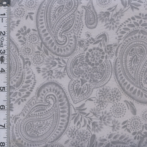 Studio E Tranquil 111 Flannel Grey Large Paisley 108" wide x 1.8 metres # F7080-90