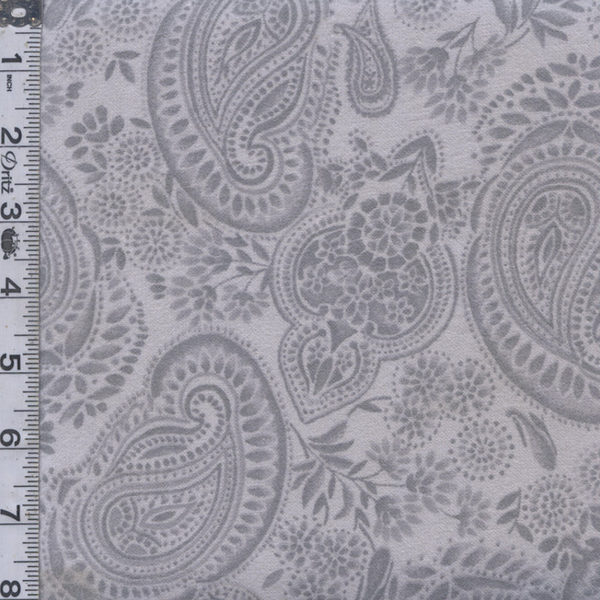 Studio E Tranquil 111 Flannel Grey Large Paisley 108" wide x 2.4 metres # F7080-90