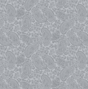 Studio E Tranquil 111 Flannel Grey Large Paisley 108" wide x 2.4 metres # F7080-90
