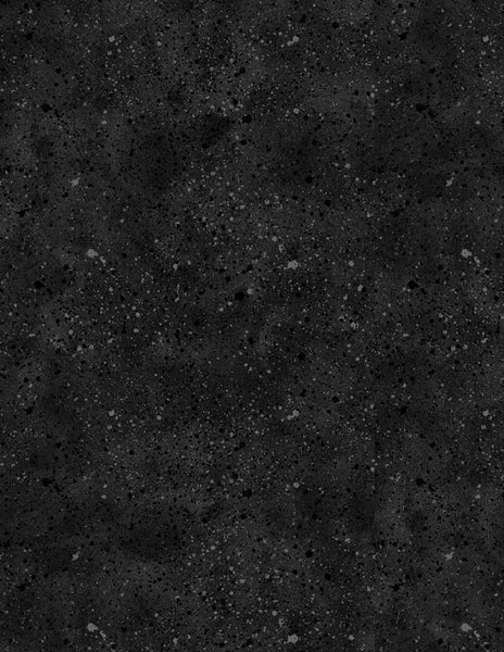 Wilmington Prints Black Spatter Texture 108 inches wide x 2.4 metres - 3055 7127 999