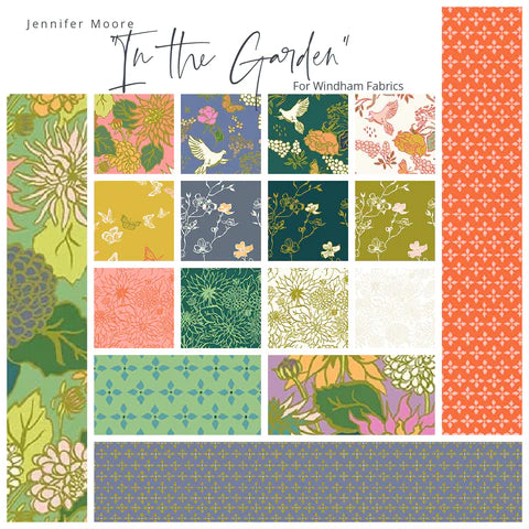 In The Garden 40 x 2 1/2" Strips by Jennifer Moore for Windham Fabrics