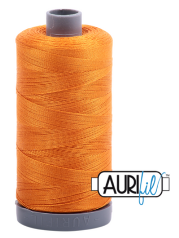 Bright Orange 1133 Aurifil 28wt Thread - 750M Spool 100% Cotton 2ply Italian Thread