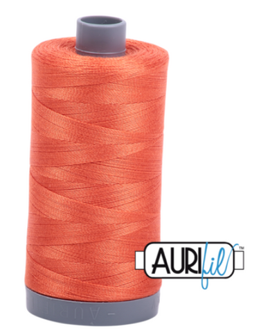 Dusty Orange 1154 Aurifil 28wt Thread - 750M Spool 100% Cotton 2ply Italian Thread