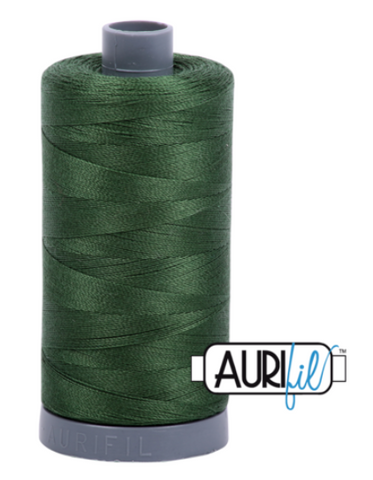 Pine Green 2892 Aurifil 28wt Thread - 750M Spool 100% Cotton 2ply Italian Thread