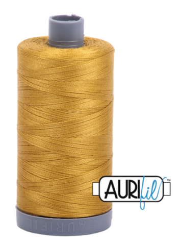 Mustard 5022 Aurifil 28wt Thread - 750M Spool 100% Cotton 2ply Italian Thread