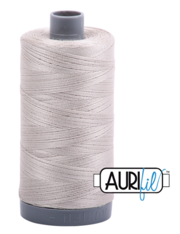 Moondust 6725 Aurifil 28wt Thread - 750M Spool 100% Cotton 2ply Italian Thread