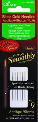 Clover Black Gold Needles - Applique / Sharps (No 9)