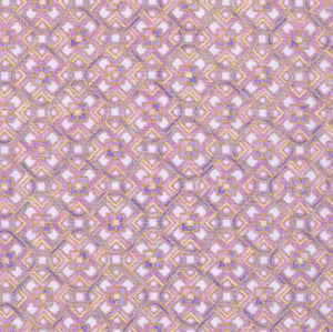 Grand Majolica Purple Geometric 15836-6 Metallic - Half Metre Lengths