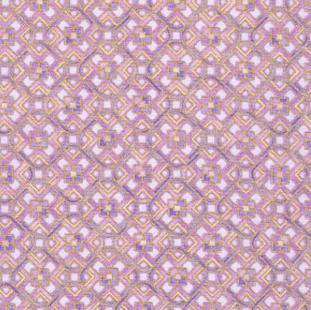 Grand Majolica Purple Geometric 15836-6 Metallic - Half Metre Lengths