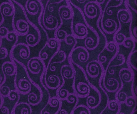Wilmington Prints Purple Swirl Scroll 108 inches wide x 1.8 metres - 2078-606