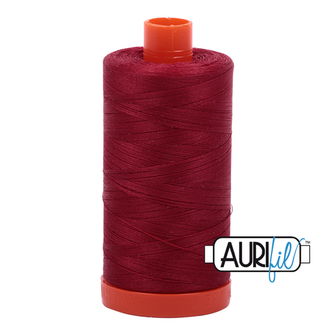 Burgundy 1103 Aurifil 50wt Thread - 1300M Spool 100% Cotton 2ply Italian Thread