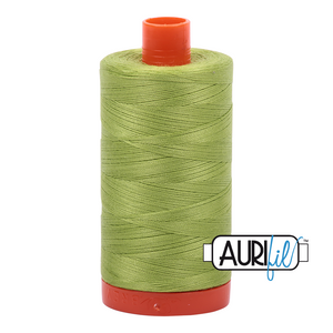 Spring Green 1231 Aurifil 50wt Thread - 1300M Spool 100% Cotton 2ply Italian Thread