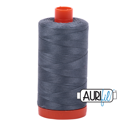 Dark Grey 1246 Aurifil 50wt Thread - 1300M Spool 100% Cotton 2ply Italian Thread