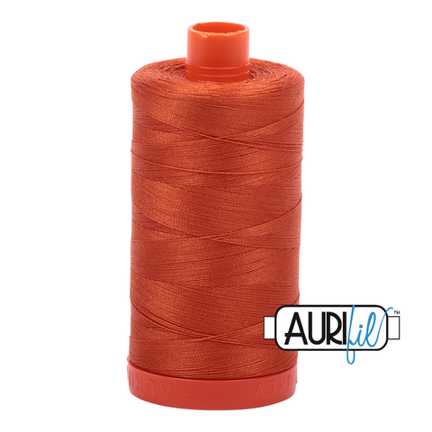 Rusty Orange 2240 Aurifil 50wt Thread - 1300M Spool 100% Cotton 2ply Italian Thread
