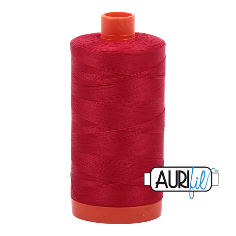 Red 2250 Aurifil 50wt Thread - 1300M Spool 100% Cotton 2ply Italian Thread