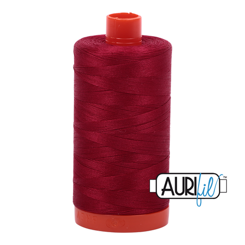Red 2260 Aurifil 50wt Thread - 1300M Spool 100% Cotton 2ply Italian Thread