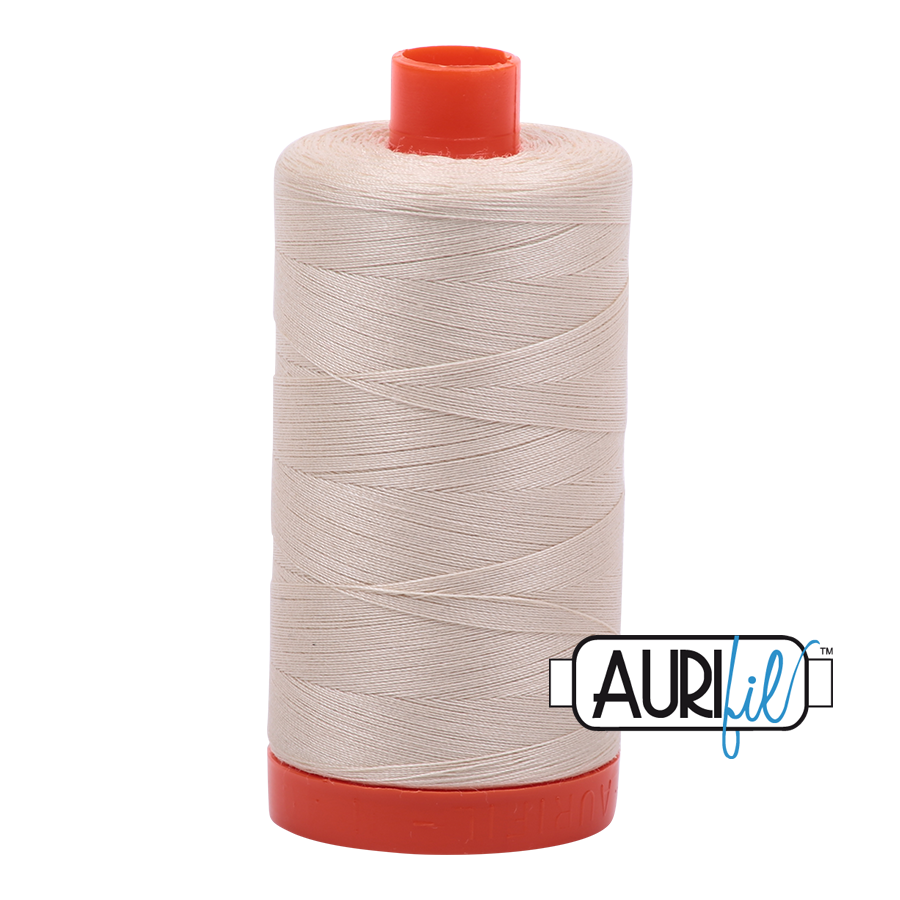 Light Beige 2310 Aurifil 50wt Thread - 1300M Spool 100% Cotton 2ply Italian Thread