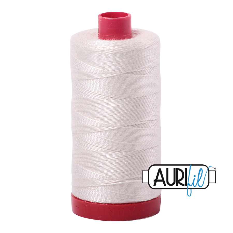 Muslin 2311 Aurifil 12wt Thread - 325M Spool 100% Cotton 2ply Italian Thread