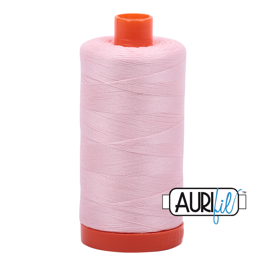 Pale Pink 2410 Aurifil 50wt Thread - 1300M Spool 100% Cotton 2ply Italian Thread