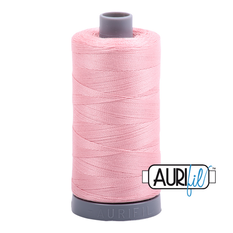 Light Peony 2437 Aurifil 28wt Thread - 750M Spool 100% Cotton 2ply Italian Thread
