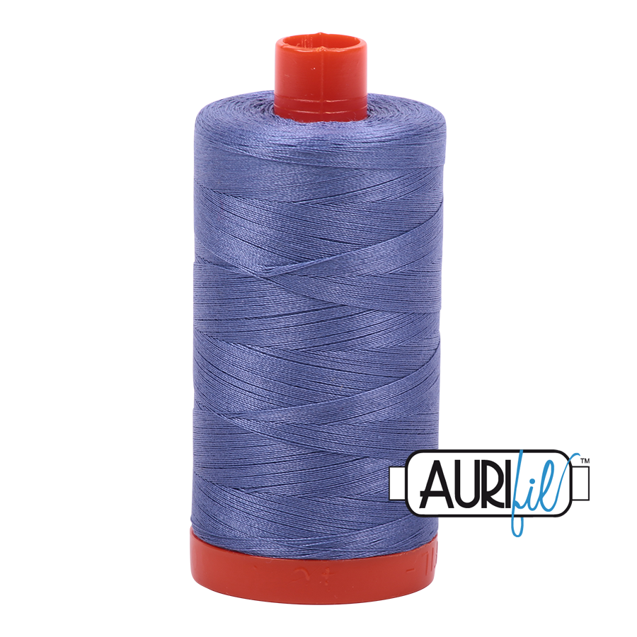 Dusty Blue Violet 2525 Aurifil 50wt Thread - 1300M Spool 100% Cotton 2ply Italian Thread