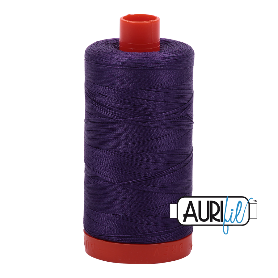 Dark Purple 2582 Aurifil 50wt Thread - 1300M Spool 100% Cotton 2ply Italian Thread