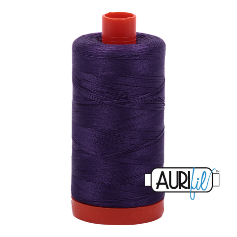 Dark Purple 2582 Aurifil 50wt Thread - 1300M Spool 100% Cotton 2ply Italian Thread