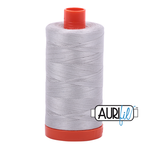 Aluminium 2615 Aurifil 50wt Thread - 1300M Spool 100% Cotton 2ply Italian Thread